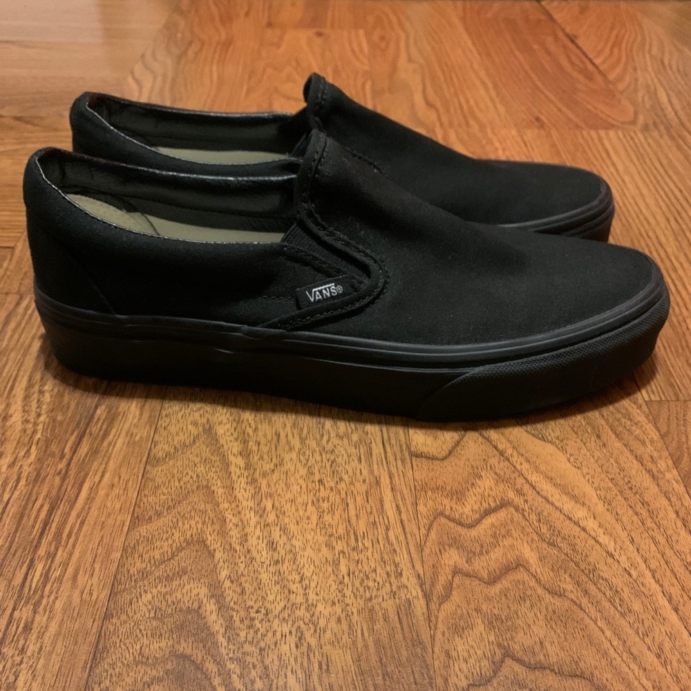Black Slip On Vans